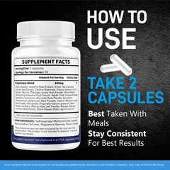 Mega Male Men Daily Wellness Energy Support Supplement Capsules 1 Pack 60Ct