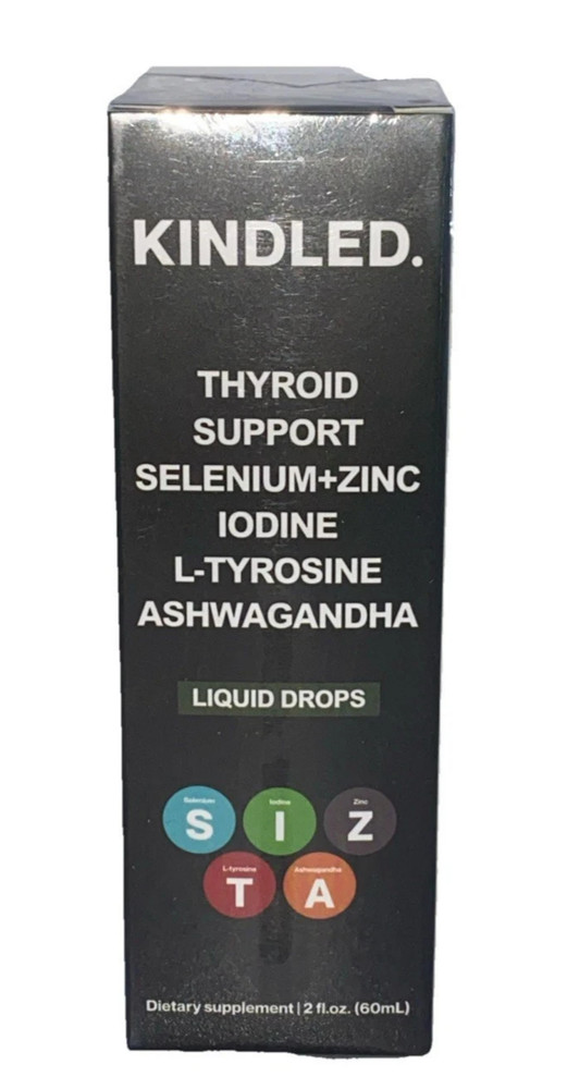 Kindled Thyroid Support Drops | Liquid Drops with Selenium, Zinc & L-Tyrosine, I