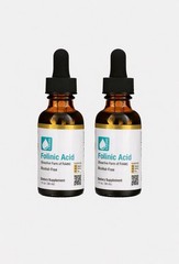 ***AUTHENTIC*** 2-Pack Folinic Acid, Alcohol Free. 1fl oz
