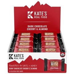 Kate’s Real Food Mini Bar 1.1oz – Gluten-Free, Non-GMO Dark Chocolate Cherry