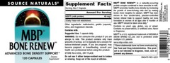 Source Naturals, MBP, Bone Renew, Advanced Bone Density Support, 120 Capsules