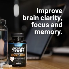 Organic Nootropic Brain Booster Improve Brain Focus, Clarity And Memory – 60ct
