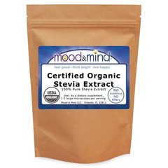 White Stevia Extract Powder 100% Organic +Micro-scoop – No Fillers! 4 oz (112g)