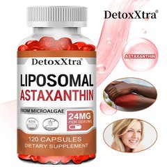 24mg Liposomal Astaxanthin Capsules,for Eyes,Skin,Joint & Heart Support,120Count