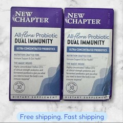 FOR 2 New Chapter All-Flora Probiotic Dual Immunity 30ct Bottle EXP04/2026 NEW