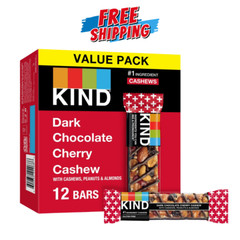 KIND Bars, Dark Chocolate Cherry Cashew + Antioxidants, Gluten Free, 1.4 Ounce