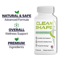 ( 6 Pack )Clean Shape Capsules, CleanShape for Metabolism & Natural Weight Loss