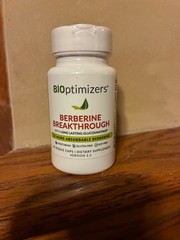 BIOptimizers Berberine Breakthrough 40 Veggie Caps Dietary Supplement New
