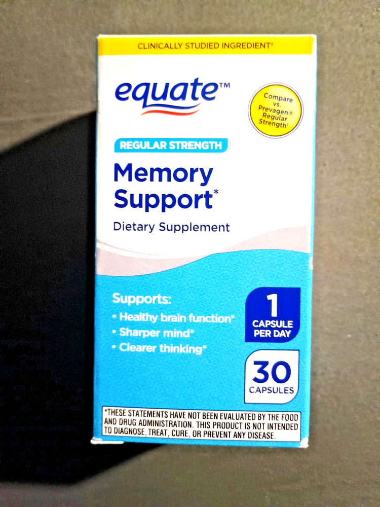 Equate Memory Support Dietary Capsules/Sharper Mind/Clearer Thinking
