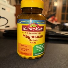 Nature Made Magnesium Glycinate 200mg per Serving 60 Capsules Dietary Supple…