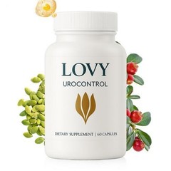 Quality Lovy Urocontrol Capsules Bladder Support Supplement 60ct Non-GMO Vegan