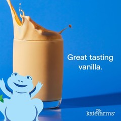 KATE FARMS Organic Pediatric 1.2 Sole-Source Vanilla Nutrition Shake, 12g