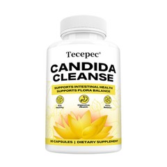 Candida Cleanse Capsules – Gut & Colon Support, Natural Herbs for Intestinal