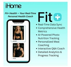 iHome Digital Battery Powered Bathroom Scale 397 lbs FSA and HSA Eligible, Black