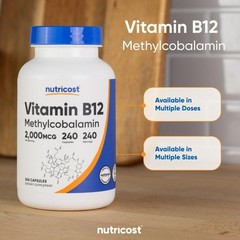 Nutricost Methylcobalamin Vitamin B12 Capsules – 240