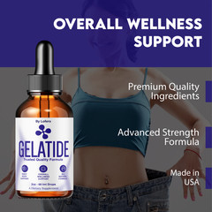 (2 Pack) Gelatide Weight Management Drops, Gelatide Daily Health Support (4oz)