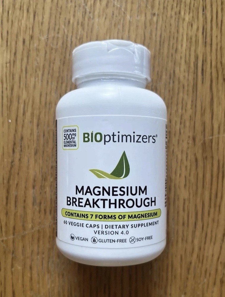 Bioptimizers Magnesium Breakthrough all 7 essential forms, 60 capsules – 2 pack