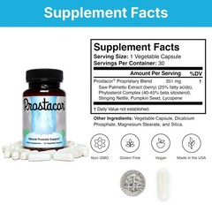 Natural Prostate Support Dietary Supplement 30 Vegetable Capsuls