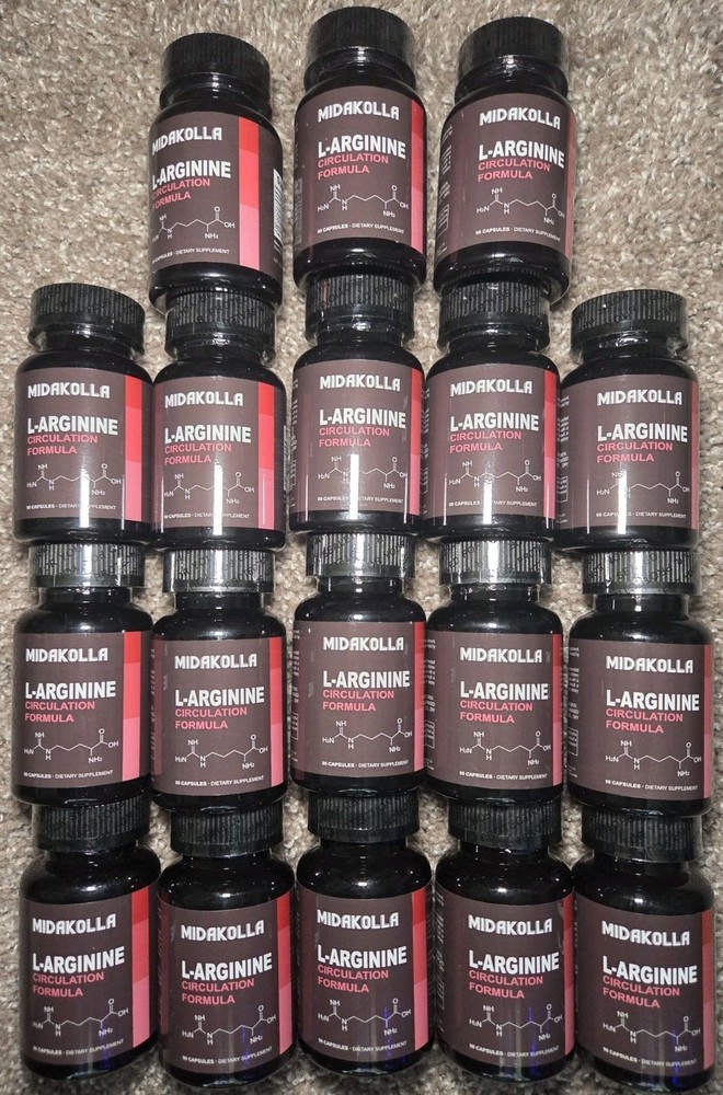 18x L-Arginine HCL Circulation Formula w/ Beet Root, L-Citrulline, 90 Capsules