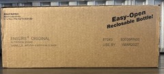 Ensure Original Shake Vanilla Meal Replacement 8 Fl Oz 24 Count Exp 3/2027