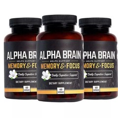 Brain Alpha Memory & Focus 60 Capsules Supplement for Men & Women 1-5Bottle 2025
