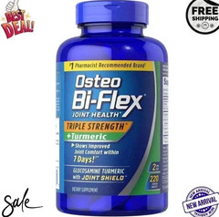 Osteo Bi-Flex Triple Strength with TURMERIC / 220 ct. / NEW & SEALED / Exp 2028