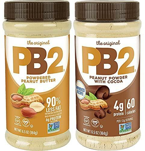 PB2 Powdered Peanut Butter Bundle – Original and Cocoa, 6.5 oz (Pack of 2)