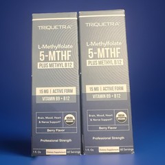 L Methyl Folate 15mg Plus Methyl B12 Cofactor Organic Berry Flavor By Triquetra