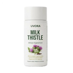 Uvora Milk Thistle Detox, Premium Herbal Supplement With Milk Thistle