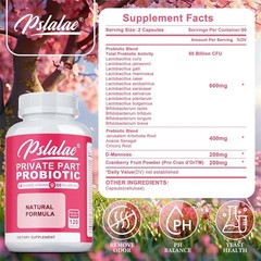 Private Part Probiotics 240pcs – Reduces Vaginal Odor,Balances Women’s PH Levels
