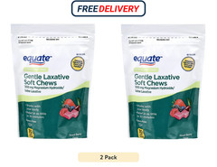 (2 Pack) Equate Gentle Laxative Soft Chews, Mixed Berry, 30 Ct.