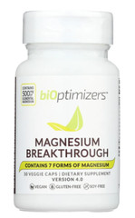 Bioptimizers Magnesium Breakthrough Supplement -Version 4.0 – 30 veggie capsules