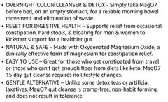 NbPure MAG O7 CLEANSE 90 Capsules ( 30 Servings ) Works Over Night For Bloating