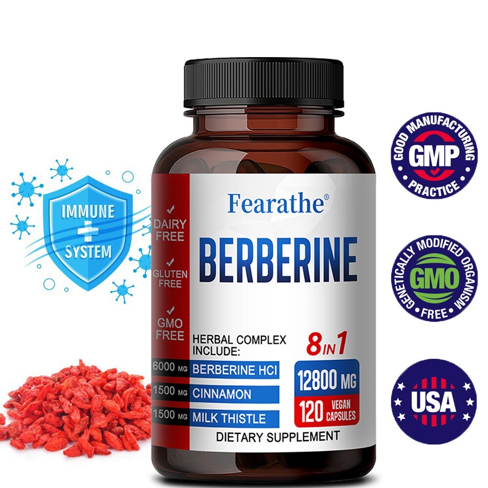 Berberine with Ceylon Cinnamon 6000mg 120 Caps Heart Health & Immune