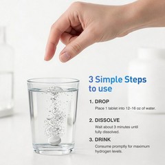 Hydrogen Water Tablets with Magnesium, Up to 12 PPM Molecular Hydrogen Tablet…