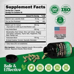 Mullein Lung Detox Mullein Leaf Extract Marshmallow Root | Echinacea | Oreg…