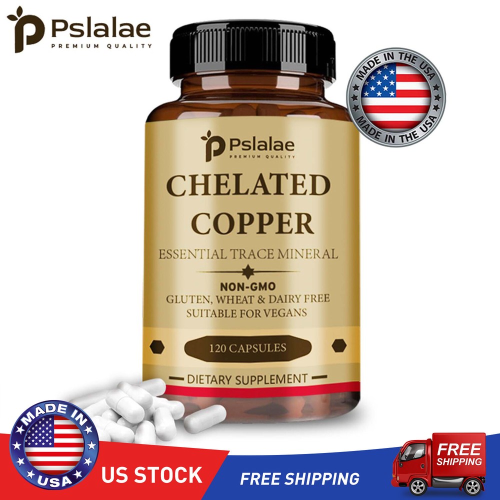Chelated Copper – Essential Trace Mineral, Vegetarian, Non-GMO, Gluten Free