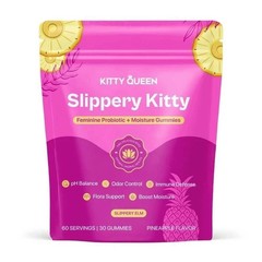 Kitty Queen Slippery Kitty – Feminine Probiotic + Moisture Gummies**