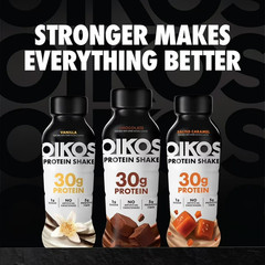 Oikos Protein Shake, Vanilla, 30g Protein, Shelf Stable Protein Drink with 5g
