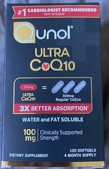 Qunol Ultra CoQ10 100 mg Supplement 3x Better Absorption 120 Exp 08/2026