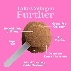Further Food Chocolate Collagen Peptides Powder Grass-Fed Exp: 9/2026