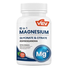 Quality VEV Magnesium Glycinate & Citrate -Stress & Sleep Support,Ashwagandha,L-