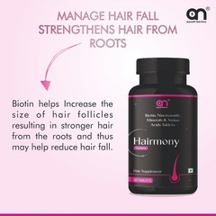 Aqwa.fit Hair Growth Hair Fall Control Biotin Tablets 30 Veg