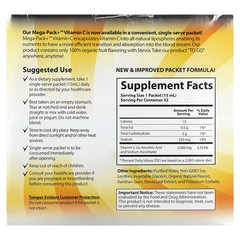 2 X Aurora Nutrascience, Mega-Pack+ Vitamin C, 3,000 mg, 32 Packs, 0.5 fl oz (15
