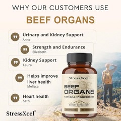 Pure Grass Fed Beef Liver Capsules 30/60/120Caps 3000mg Natures Multivitamin