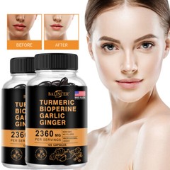 Turmeric Curcumin Highest Potency 95% 2360mg with BioPerine Garlic Ginger