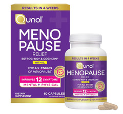 Qunol Menopause Relief Capsules Peri to Post Results in 4 Weeks ~ Hormone Free
