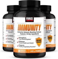Force Factor Immunity Booster 1,000mg Zinc, Vitamin C, Elderberry 90 Tabs – SALE
