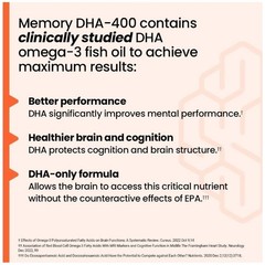 2 Bottles – NeuroQ Memory DHA-400 Brain Health Omega-3, 120 Caps ea – Exp 7/2027