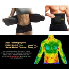 Sweat Neoprene Fat-Burner Belly Compression Belt Body Shaper Waist Trainer Wrap